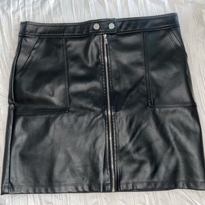 Black Leather Skirt